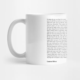 Lauren Oliver Quotes Mug